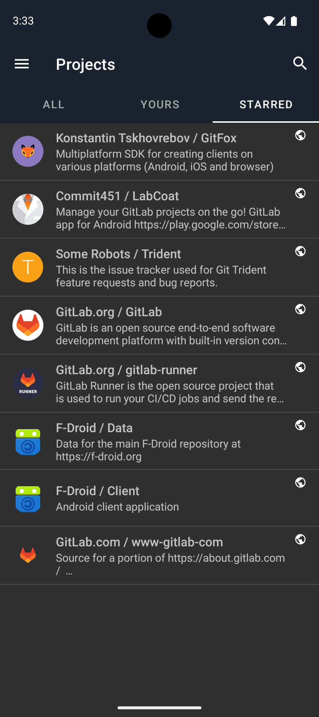 LabCoat for GitLab screenshot