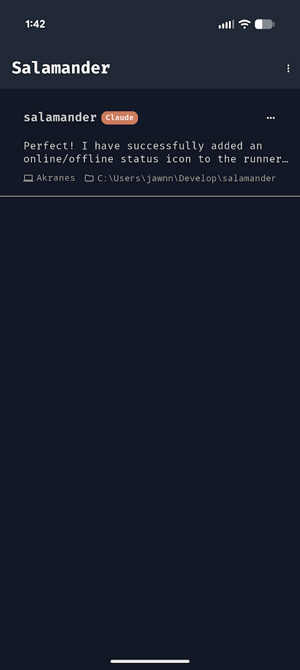 Salamander AI screenshot